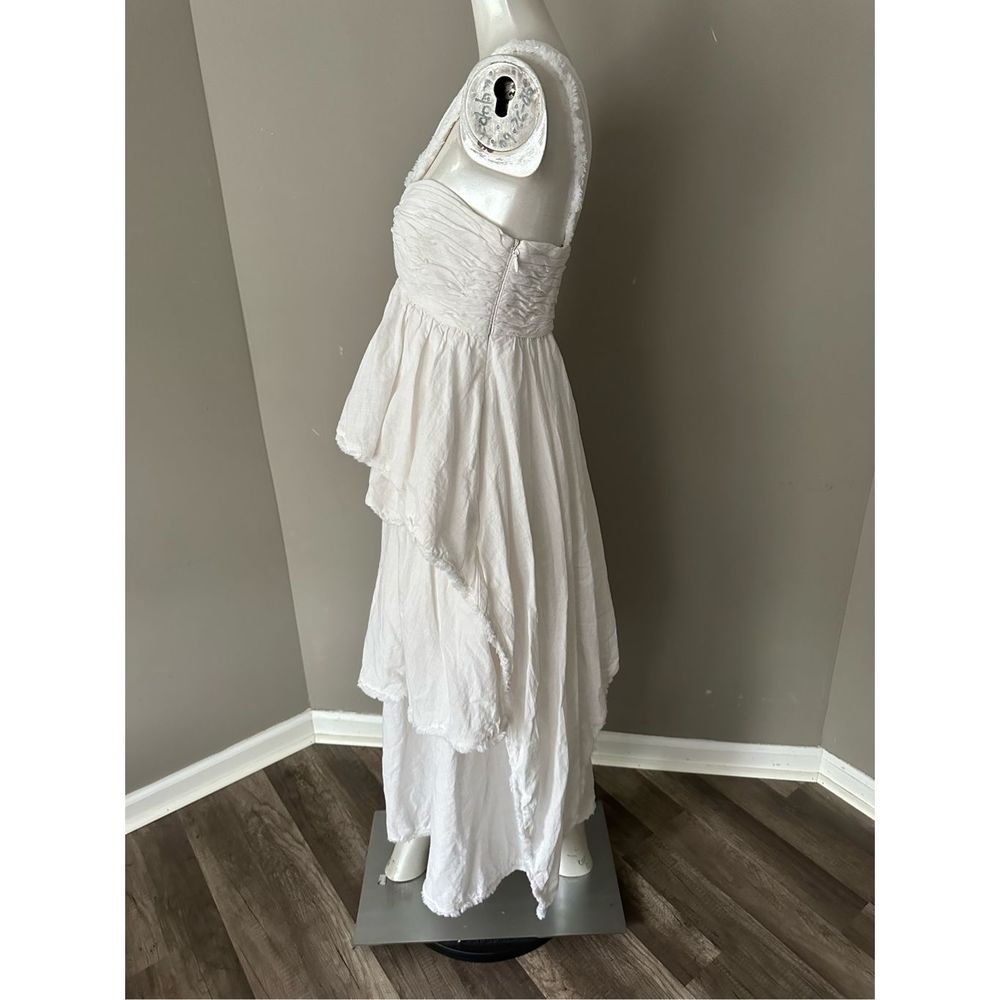 CINQ A SEPT Sori Tiered Cotton One-Shoulder Dress US 0 $465 - Picture 8 of 11